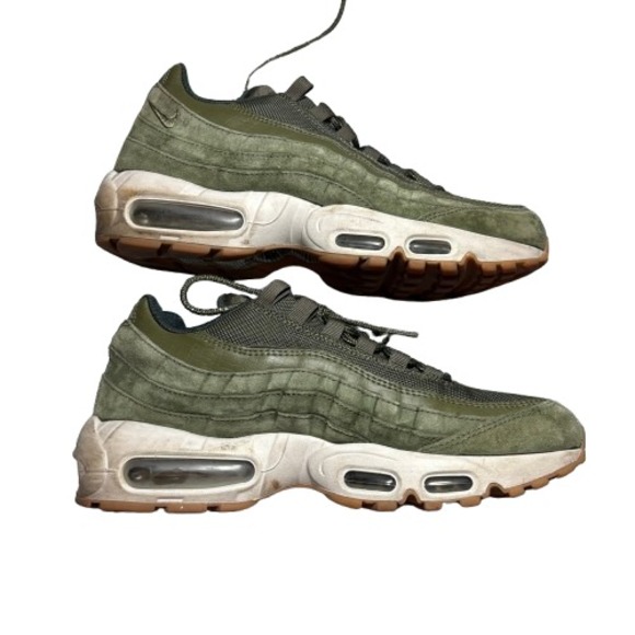 Nike Air Max 95 SE Olive Canvas Running Sneakers Men\'s‎ Size 8 US AJ2018-300 main image 11
